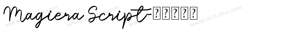 Magiera Script字体转换